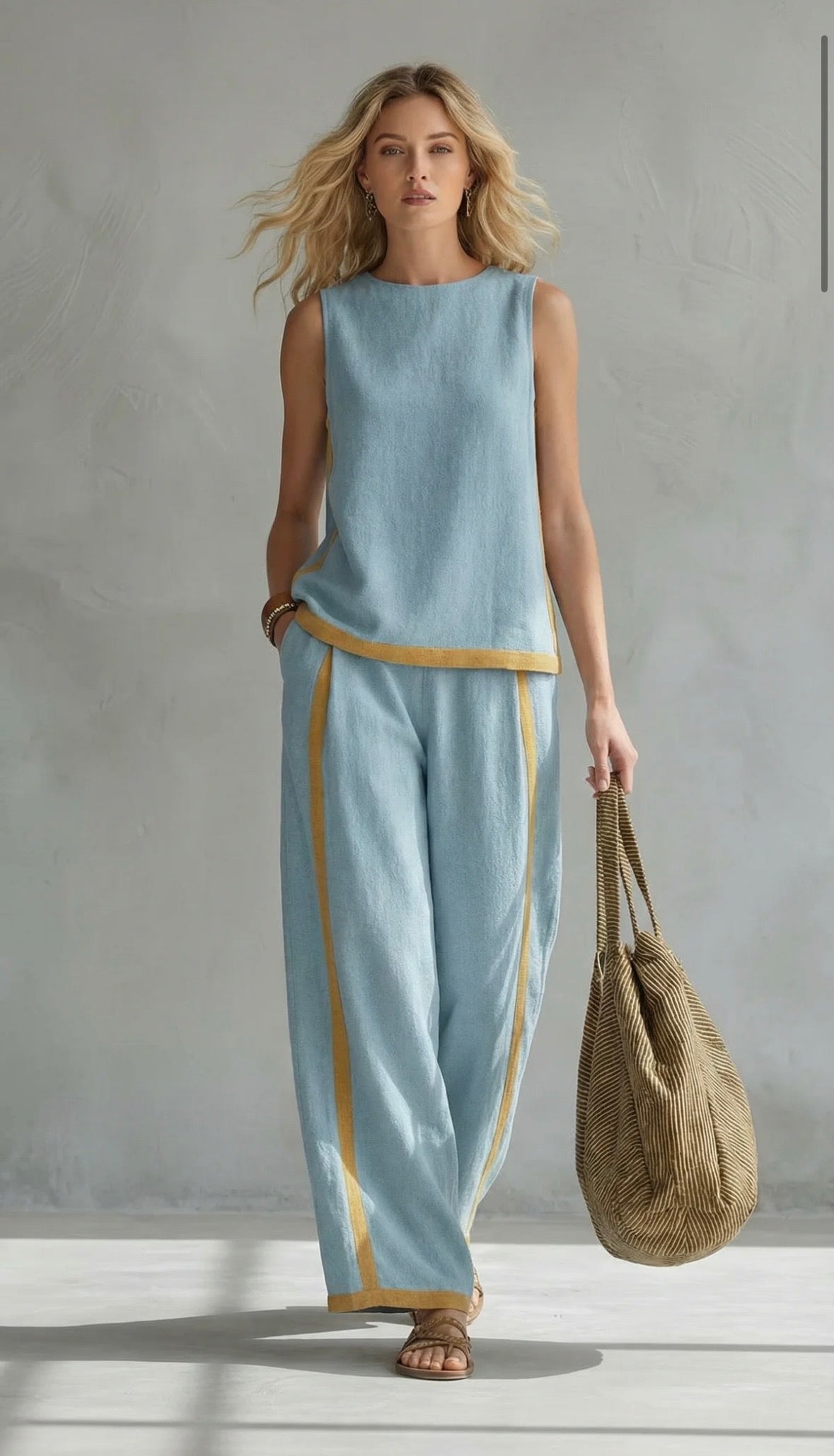 Leila | Set elegante in cotone e lino