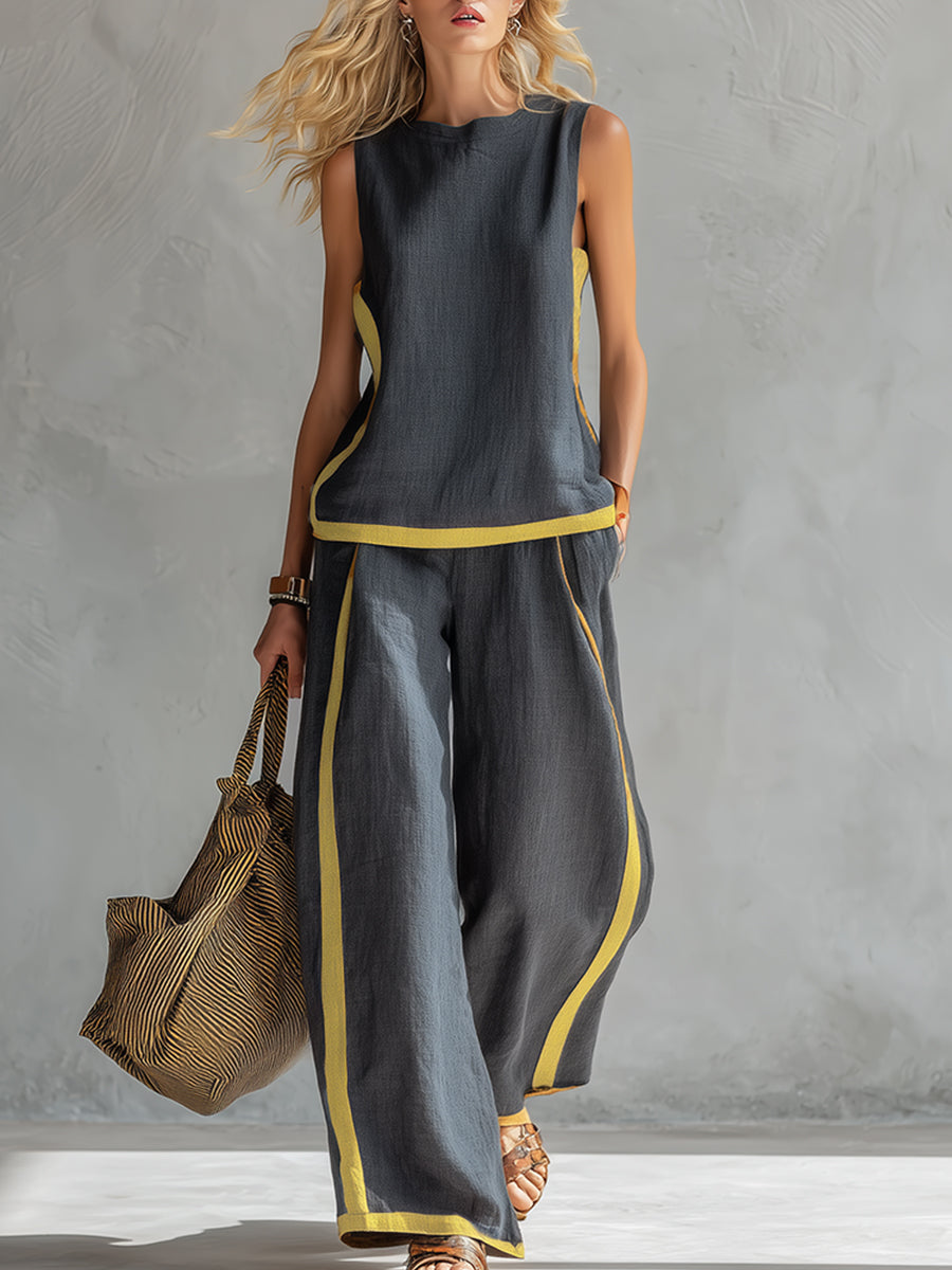 Leila | Set elegante in cotone e lino
