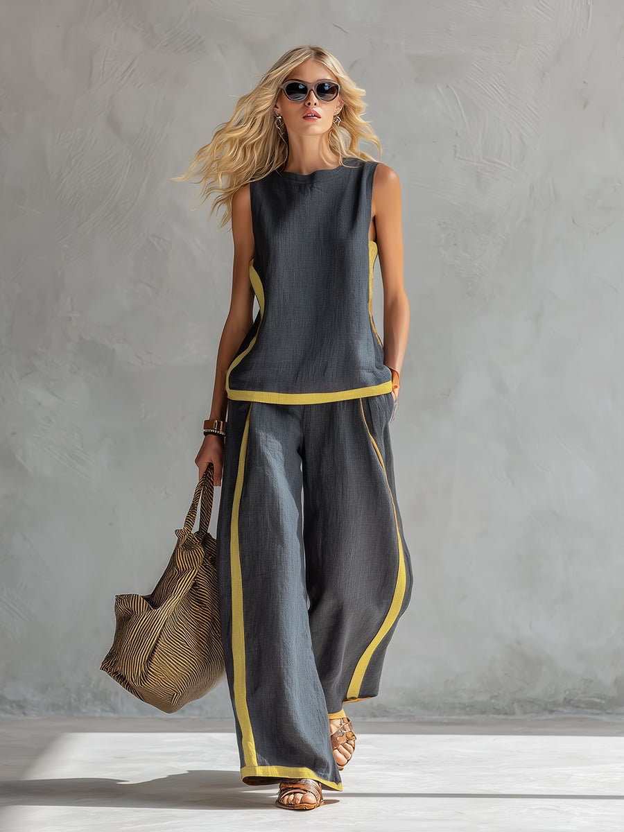 Leila | Set elegante in cotone e lino