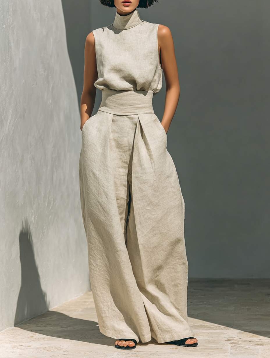 Maria | Set minimalista in cotone e lino