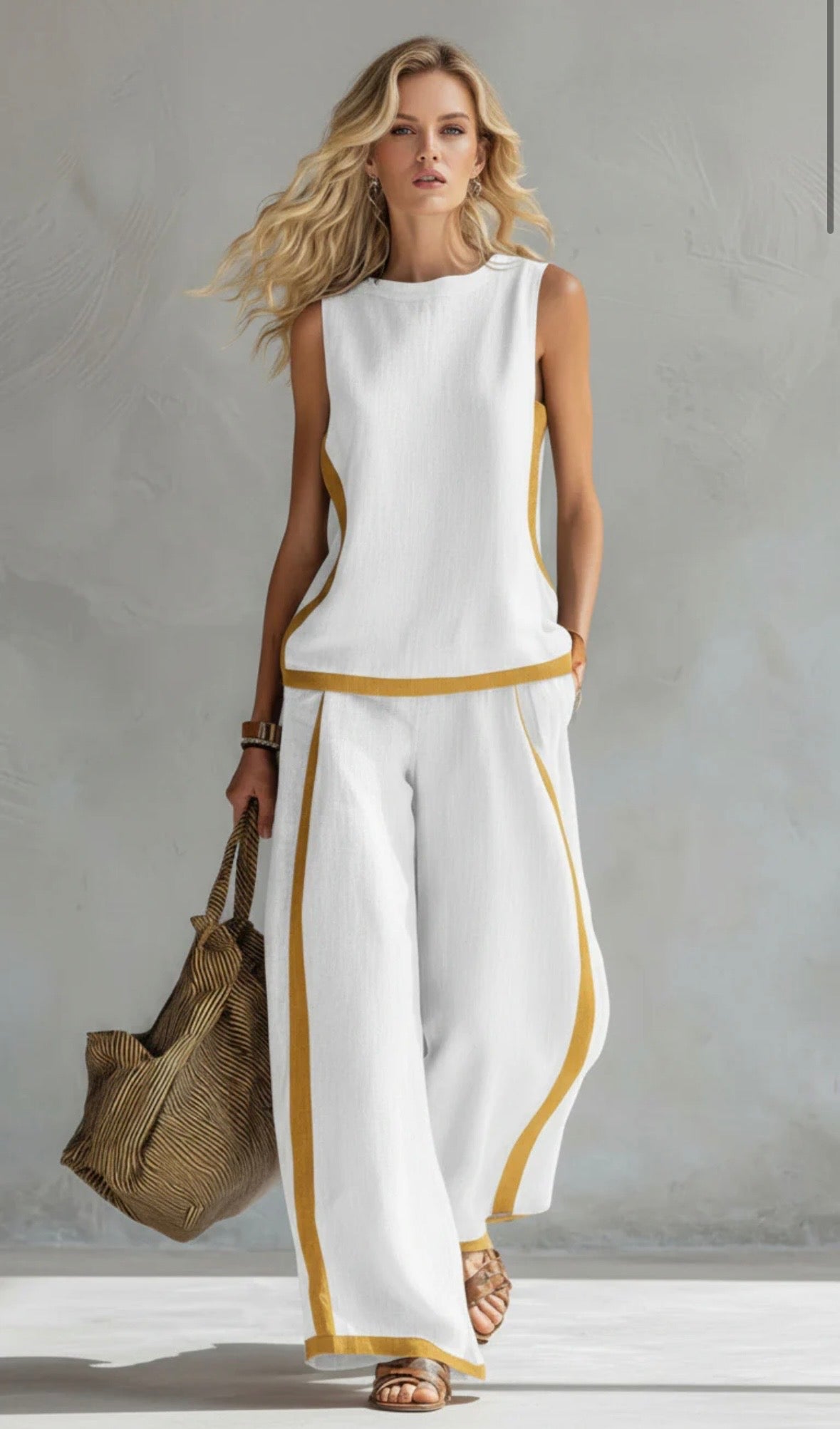 Leila | Set elegante in cotone e lino