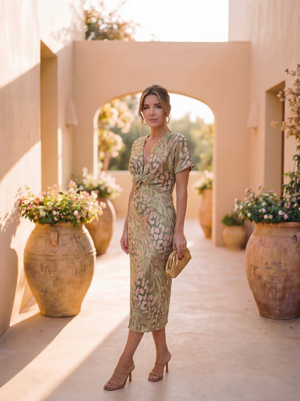 Giulia | Vestito midi elegante e fluido