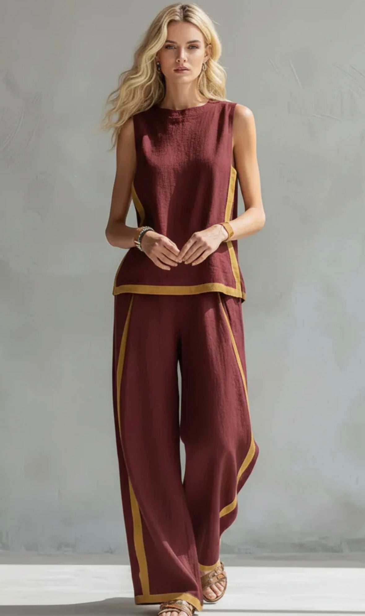 Leila | Set elegante in cotone e lino