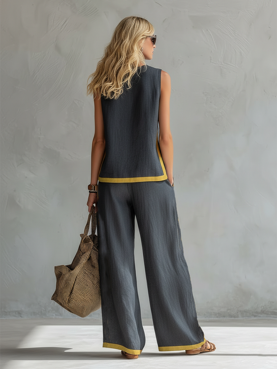 Leila | Set elegante in cotone e lino