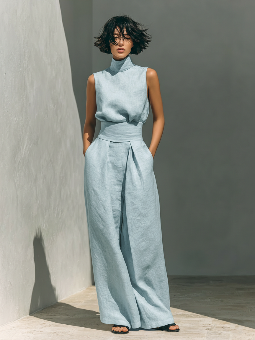 Maria | Set minimalista in cotone e lino