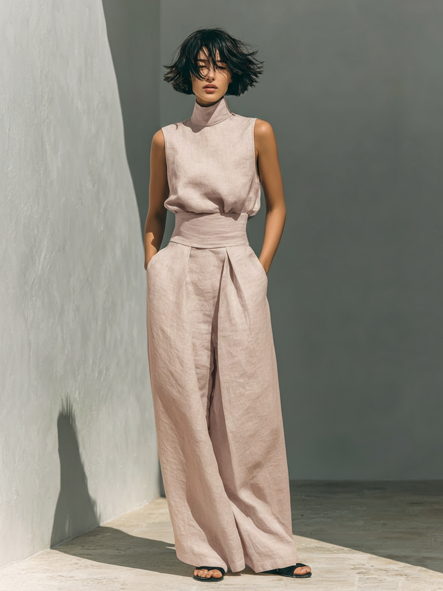 Maria | Set minimalista in cotone e lino