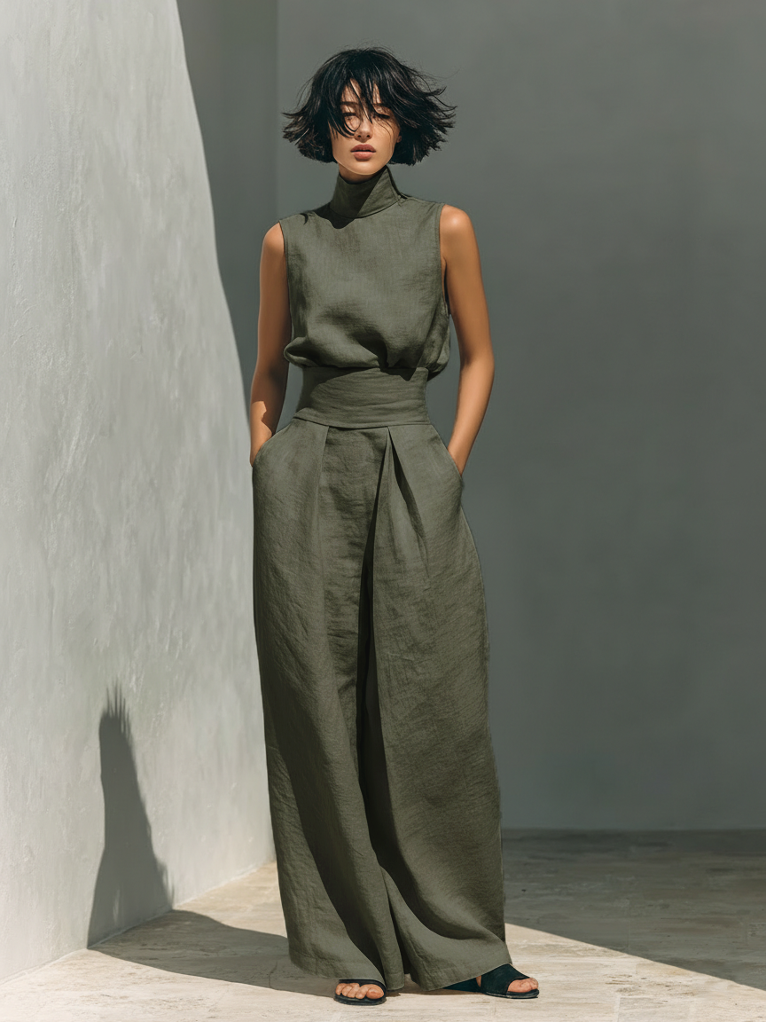 Maria | Set minimalista in cotone e lino