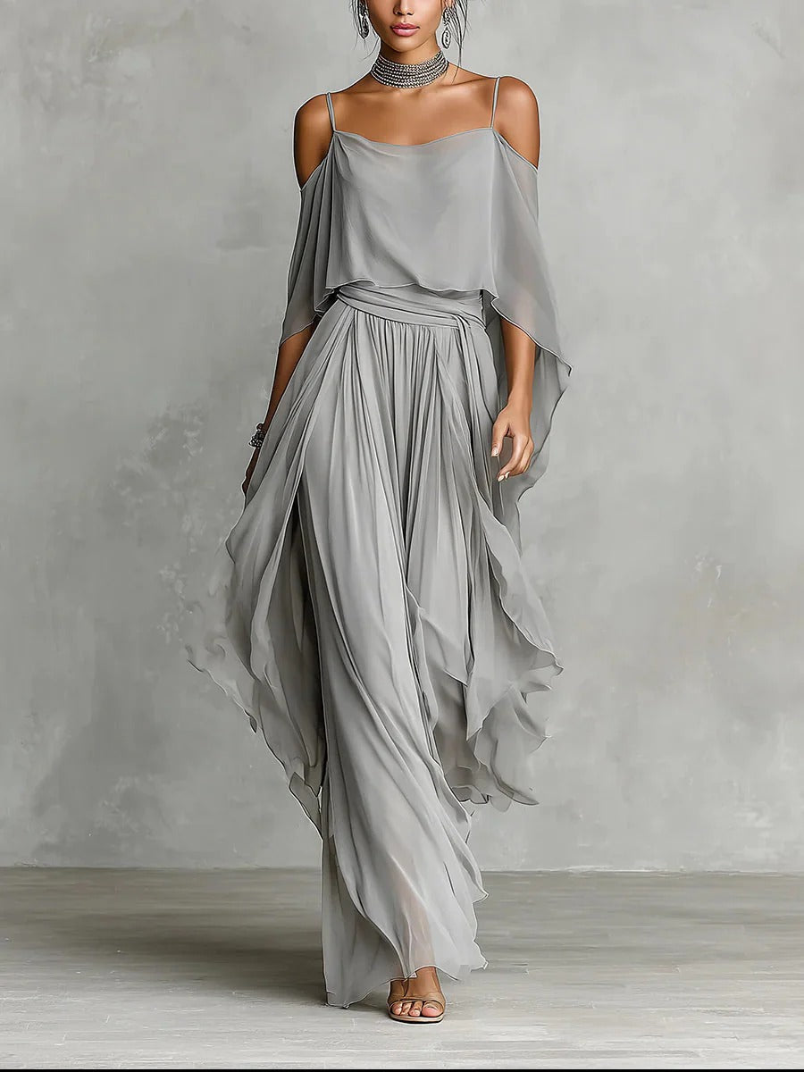 Isabela | Completo fluido con top a spalline e pantaloni leggeri